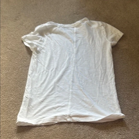 Banana Republic White Cozy Slub Top - Picture 3 of 3